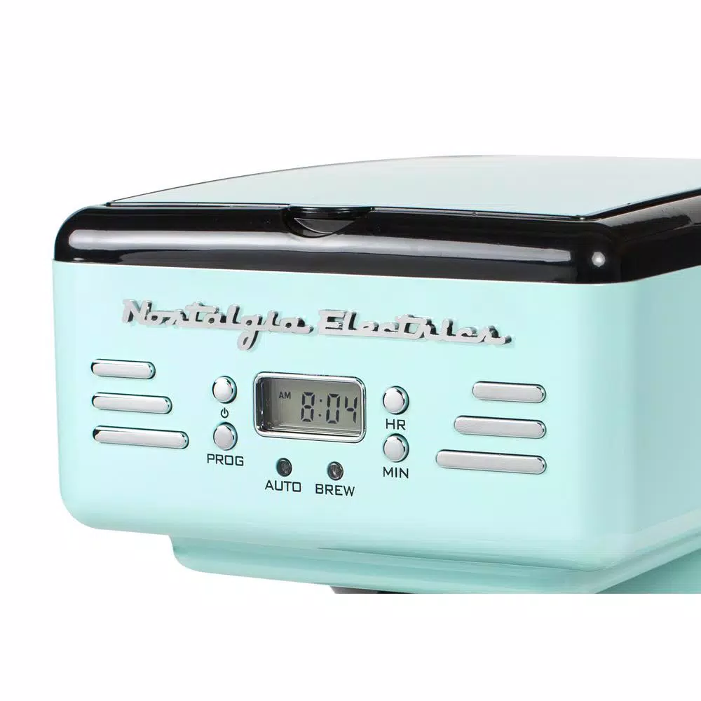 Coffee Makers Nostalgia 12-Cup Blue Coffee Maker With Pause And Serve Function - Image 3