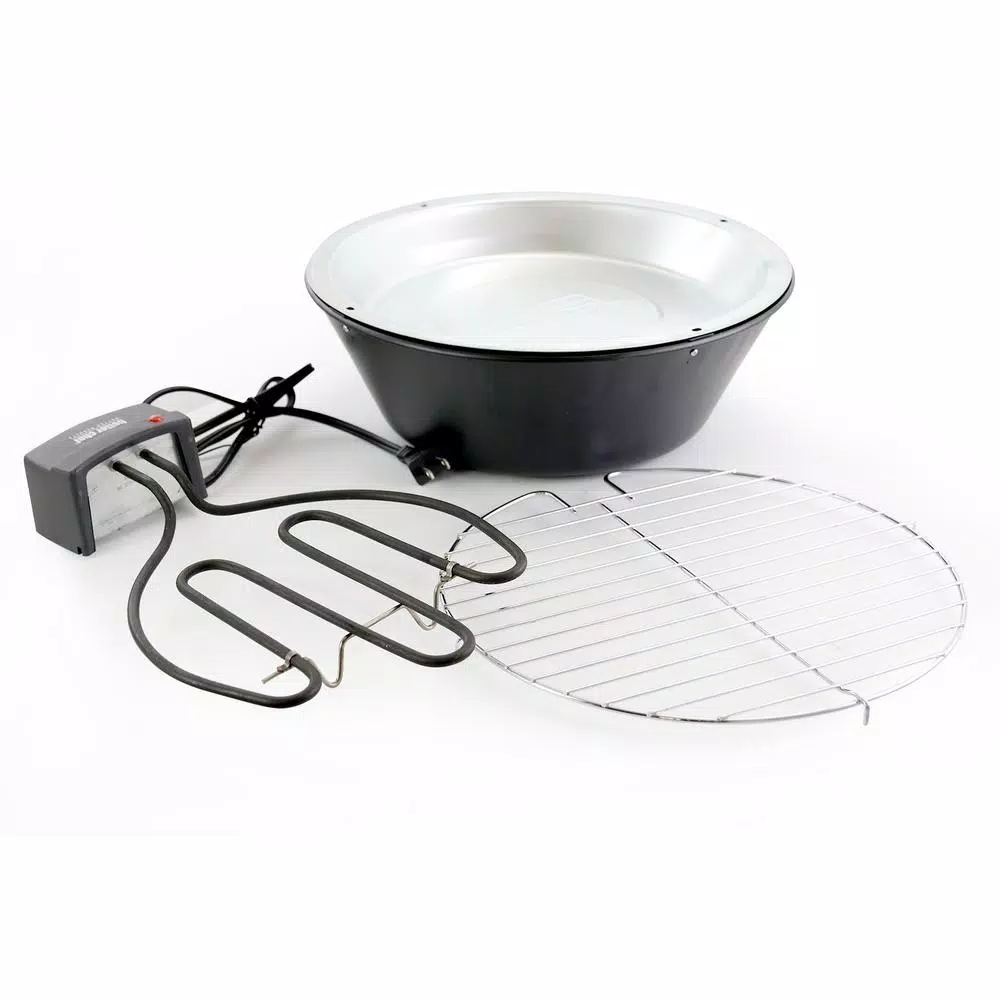 Electric Skillets & Indoor Grills Better Chef Indoor Outdoor 14 In. Black Tabletop Electric Barbecue Grill - Image 4