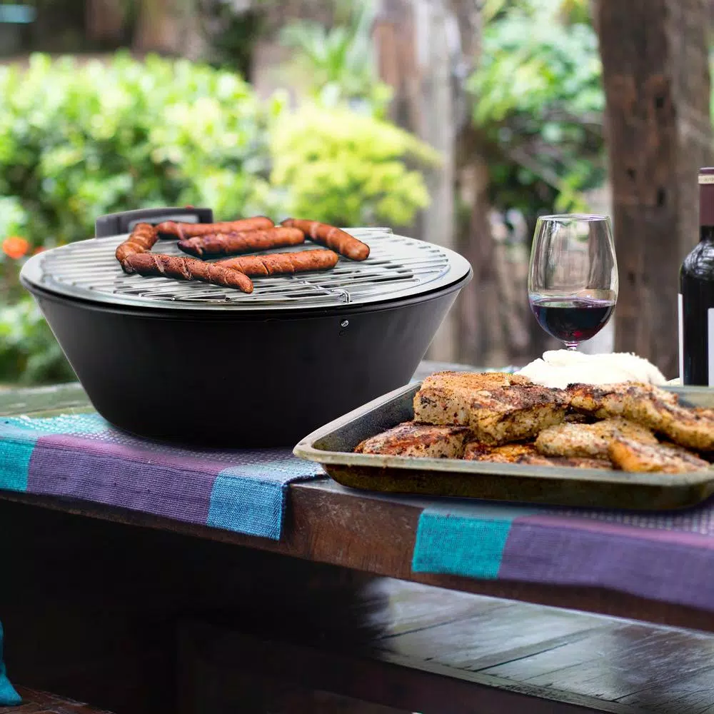 Electric Skillets & Indoor Grills Better Chef Indoor Outdoor 14 In. Black Tabletop Electric Barbecue Grill - Image 3