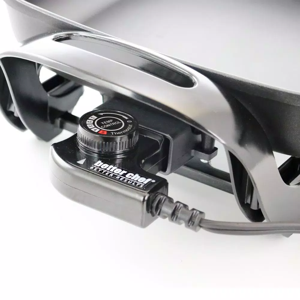 Electric Skillets & Indoor Grills Better Chef 11.5 In. Black Non-Stick Electric Skillet Grill - Image 2