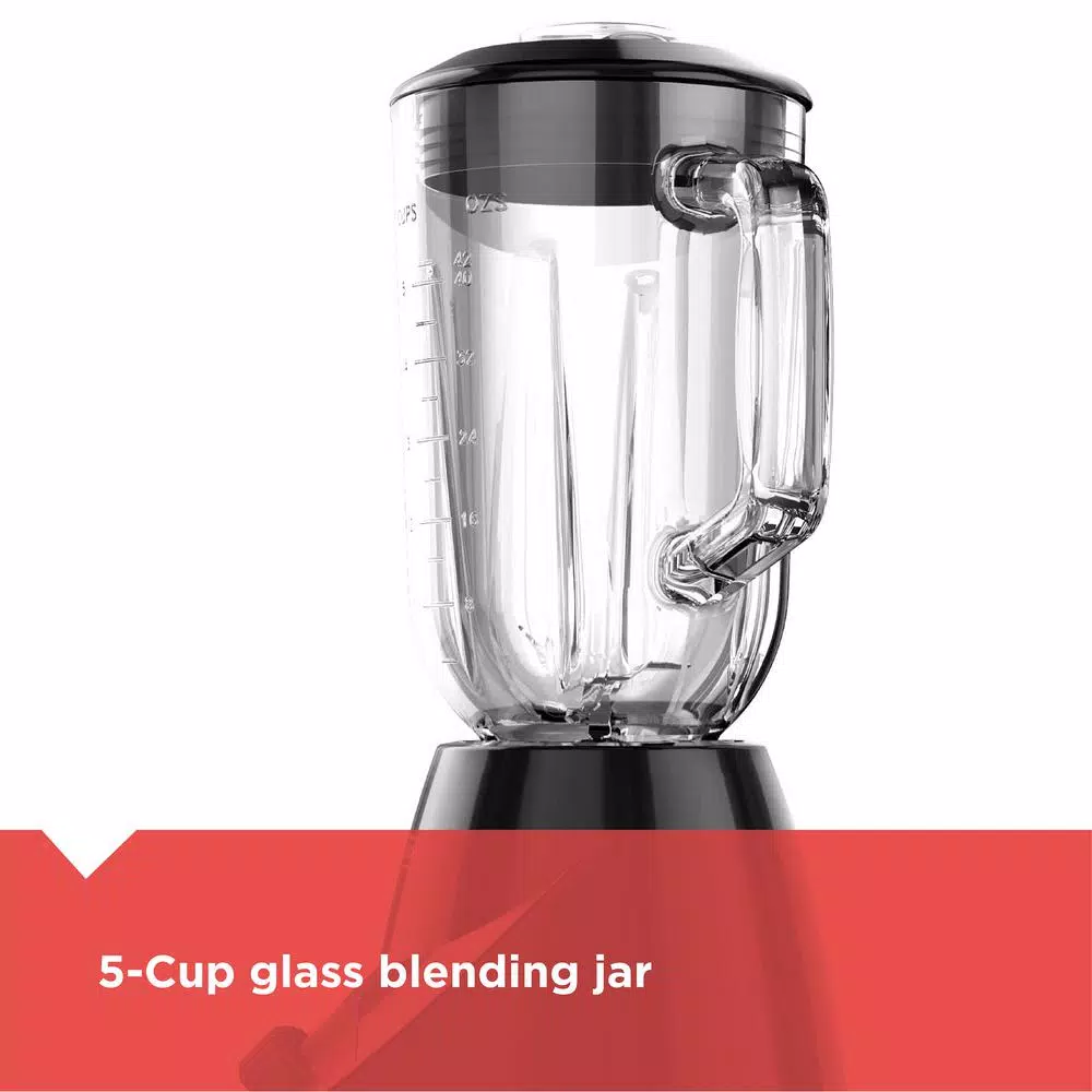 Blenders BLACK+DECKER 40 Oz. 10-Speed Black Countertop Blender - Image 5