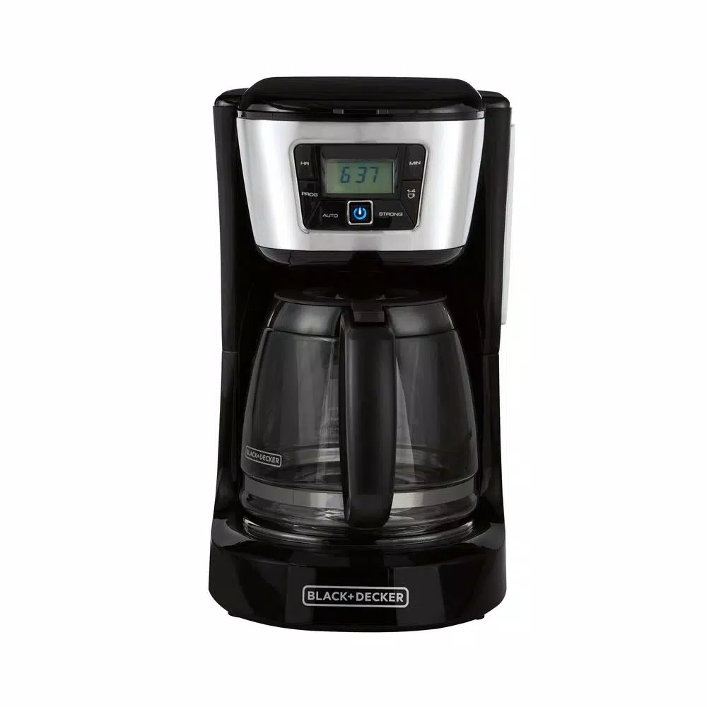 Coffee Makers BLACK+DECKER 12-Cup Programmable Black Coffee Maker With Built-In Timer - Image 2