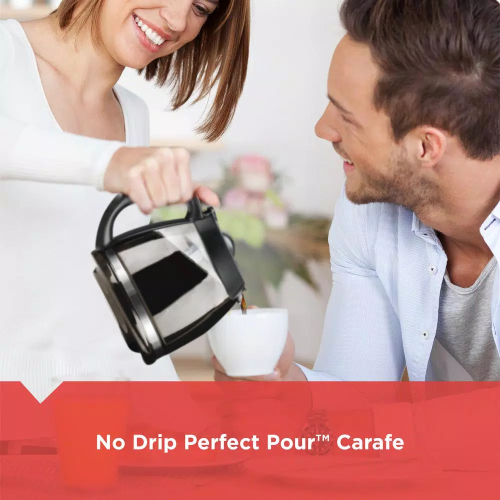 Coffee Makers BLACK+DECKER 12-Cup Programmable Black Coffee Maker With Built-In Timer - Image 8