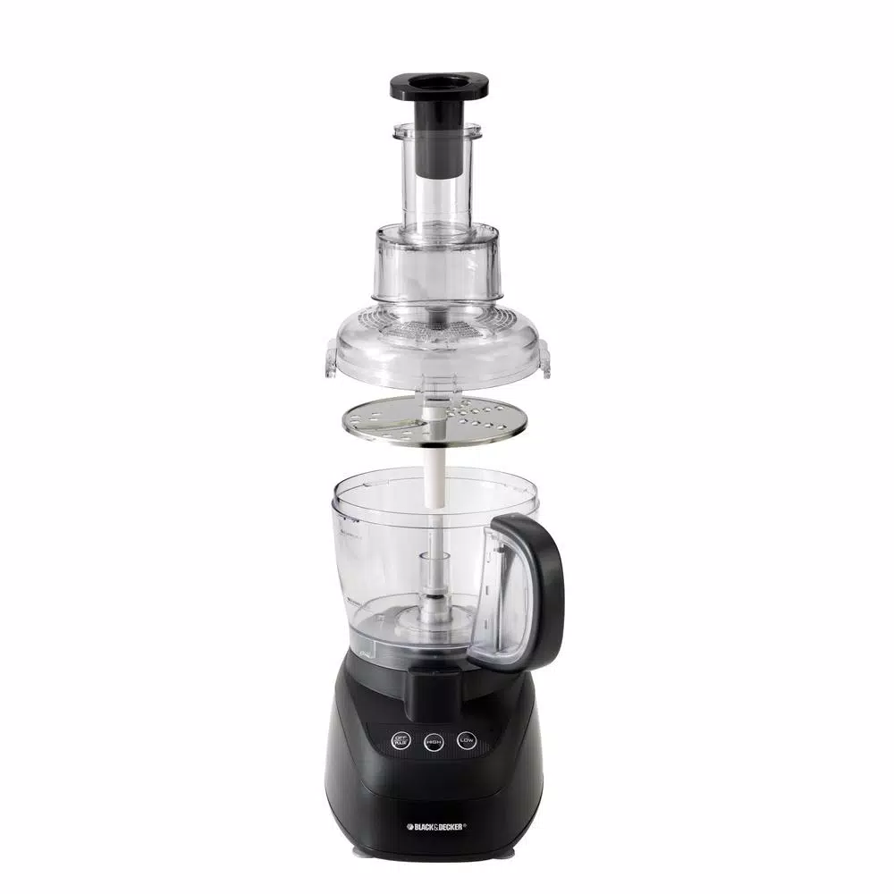 Food Processing BLACK+DECKER Wide Mouth 10-Cup 2-Speed Black Food Processor - Image 2