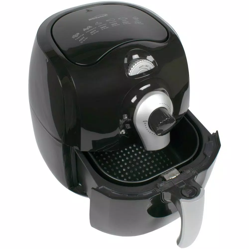 Air Fryers Brentwood 3.7 Qt. Black Air Fryer With Timer And Temperature Control - Image 2