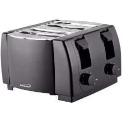 Toasters Brentwood Appliances 4-Slice Black Toaster With Cool-Touch Exterior