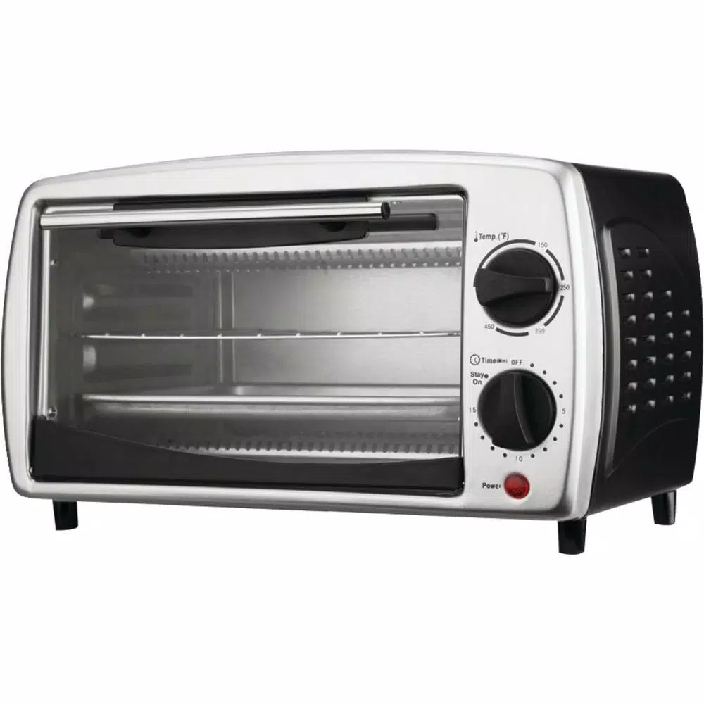 Toasters Brentwood Appliances 700 W Silver 4-Slice Toaster Oven And Broiler