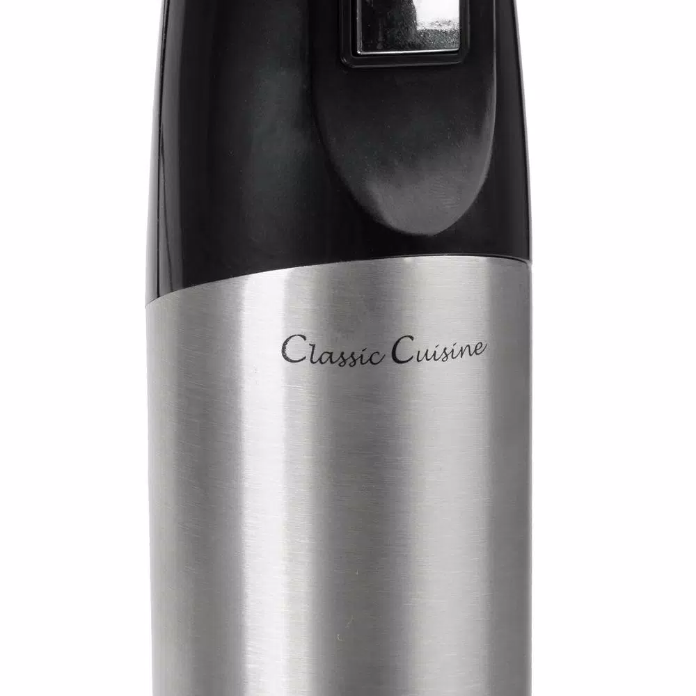Blenders Classic Cuisine 6-Speed 4-in-1 Black Immersion Blender With Chopper And Whisk Attachment - Image 4
