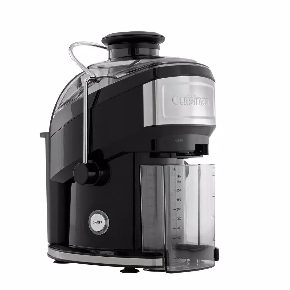 Juicers Cuisinart Compact 16 Fl. Oz. Black Masticating Juicer With Recipe Booklet And Cleaning Brush