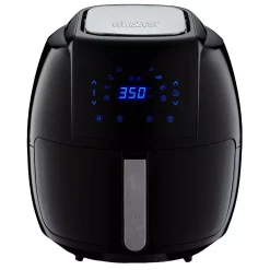 Air Fryers GoWISE USA 8-in-1 7.0 Qt. Black Electric Air Fryer With Recipe Book