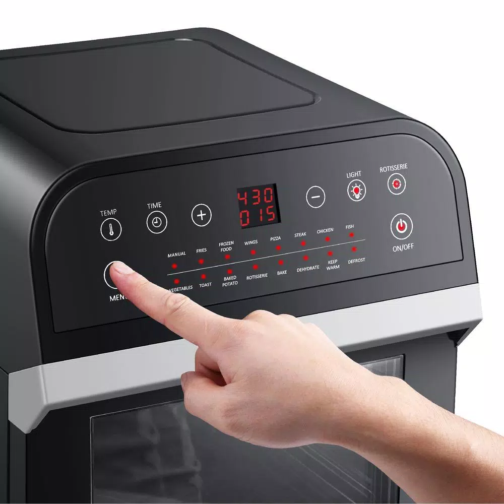 Air Fryers GoWISE USA 12.7 Qt. Black Rotisserie Oven And Air Fryer With Recipe Book - Image 4