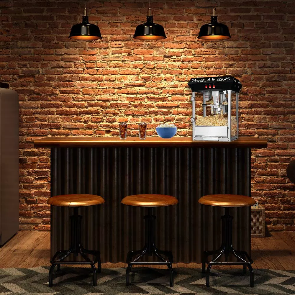 Popcorn Machines Great Northern 850-Watt 8 Oz. Black Popcorn Popper - Image 5