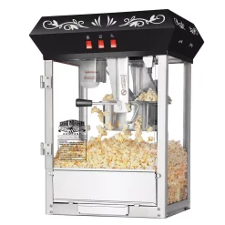 Popcorn Machines Great Northern Foundation 6 Oz. Black Countertop Popcorn Machine