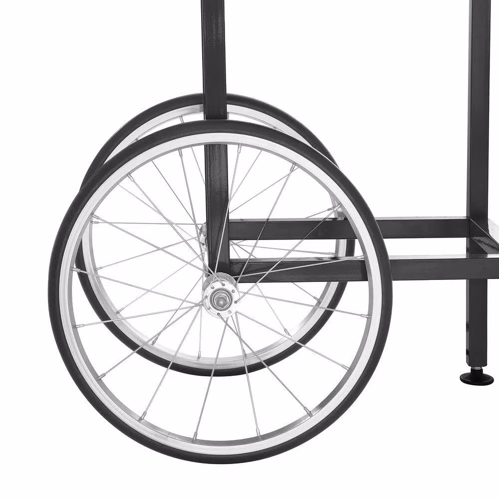 Popcorn Machines Great Northern Foundation 4 Oz. Black Hot Oil Popcorn Machine With Cart - Image 4