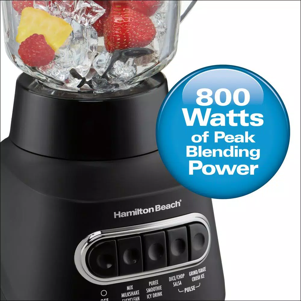 Blenders Hamilton Beach Power Elite 40 Oz. 5-Speed Black Blender - Image 4
