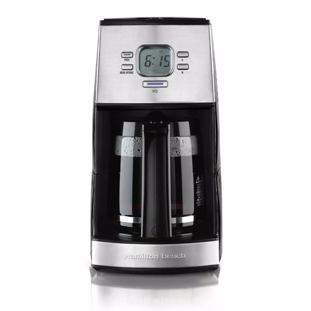 Coffee Makers Hamilton Beach 12-Cup Black Programmable Coffee Maker