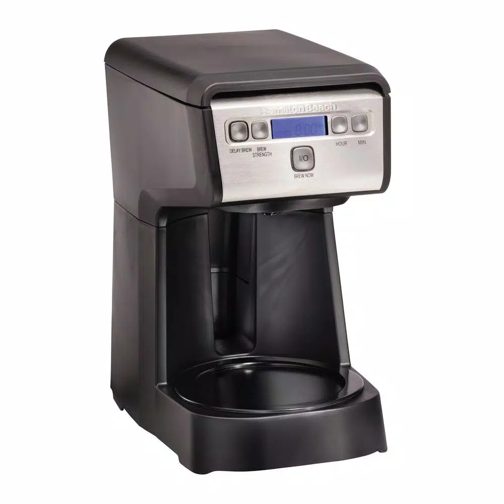 Coffee Makers Hamilton Beach Compact 12-Cup Black Programmable Drip Coffee Maker - Image 2