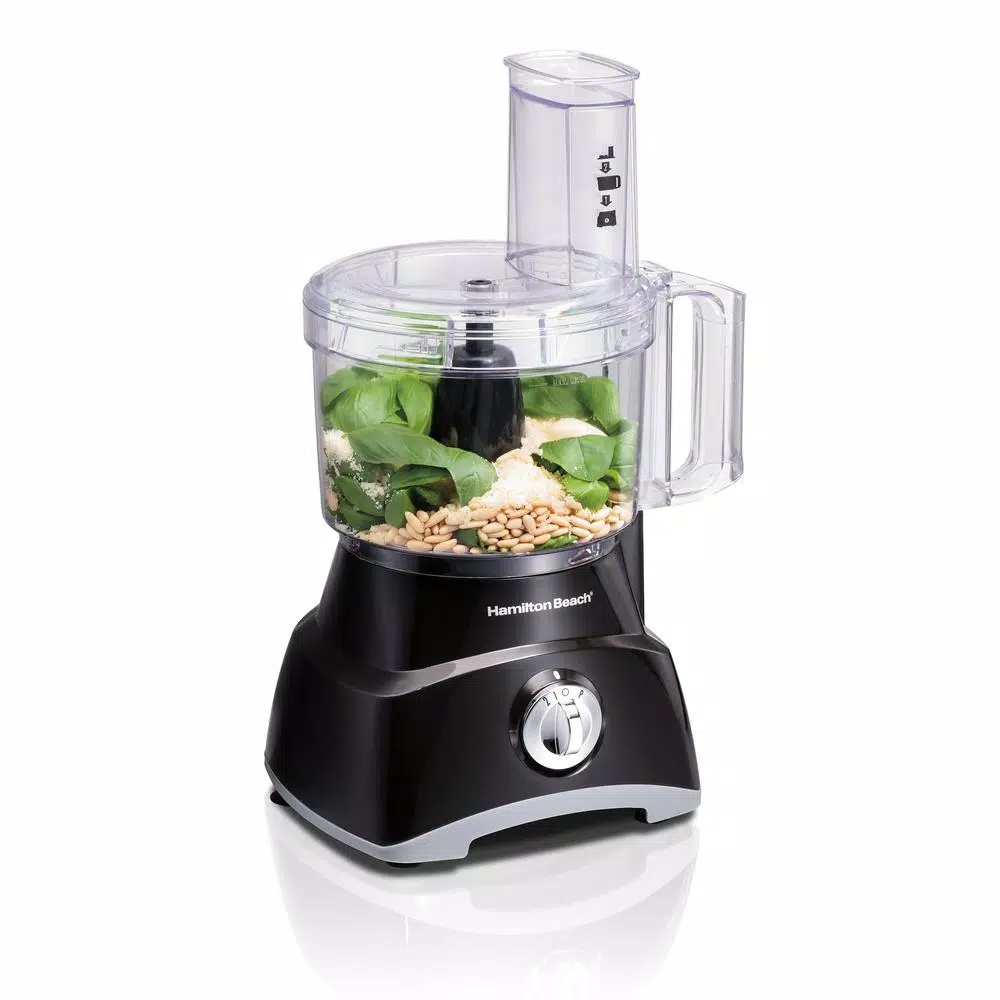 Food Processing Hamilton Beach 8-Cup 2-Speed Black Food Processor And Vegetable Chopper - Image 4