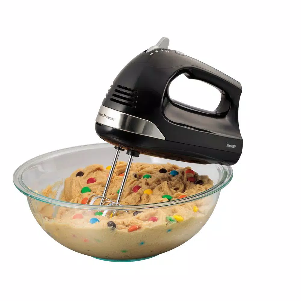 Mixers Hamilton Beach 6-Speed Black Hand Mixer With Snap-On Case - Image 6