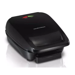 Electric Skillets & Indoor Grills Hamilton Beach 60 Sq. In. Black Removable Plate Indoor Grill With Removable Cooking Plates