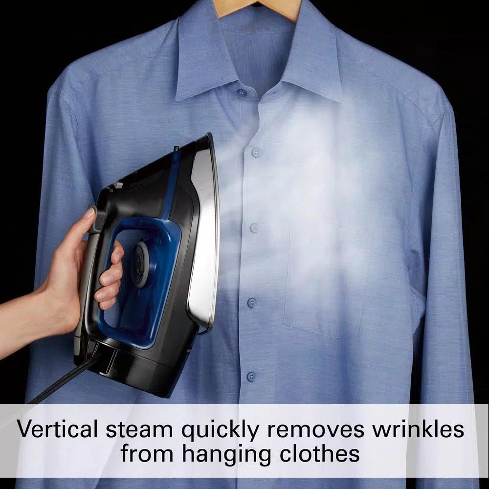 Irons Hamilton Beach Retractable Cord Iron With Stainless Steel Soleplate, Steam, Spray And Blast Settings And Auto Shutoff - Image 6