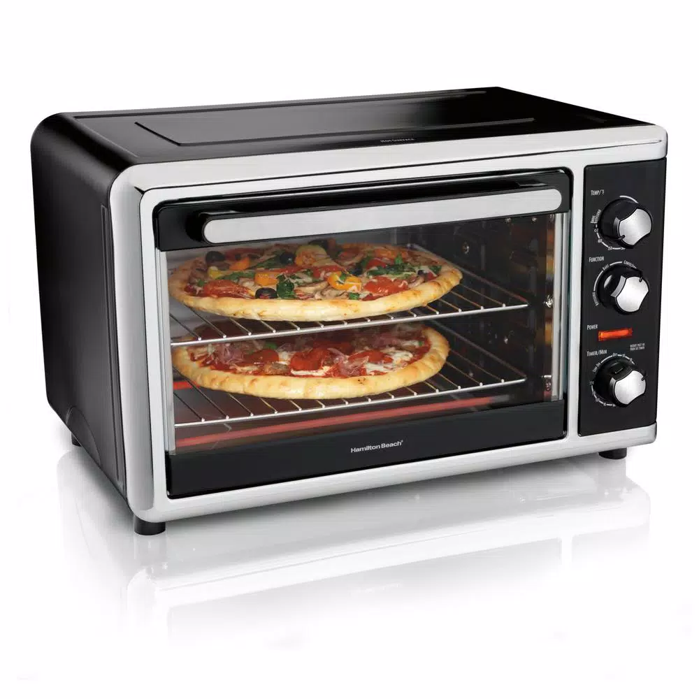 Toasters Hamilton Beach Countertop Toaster Oven Black With Convection And Rotisserie
