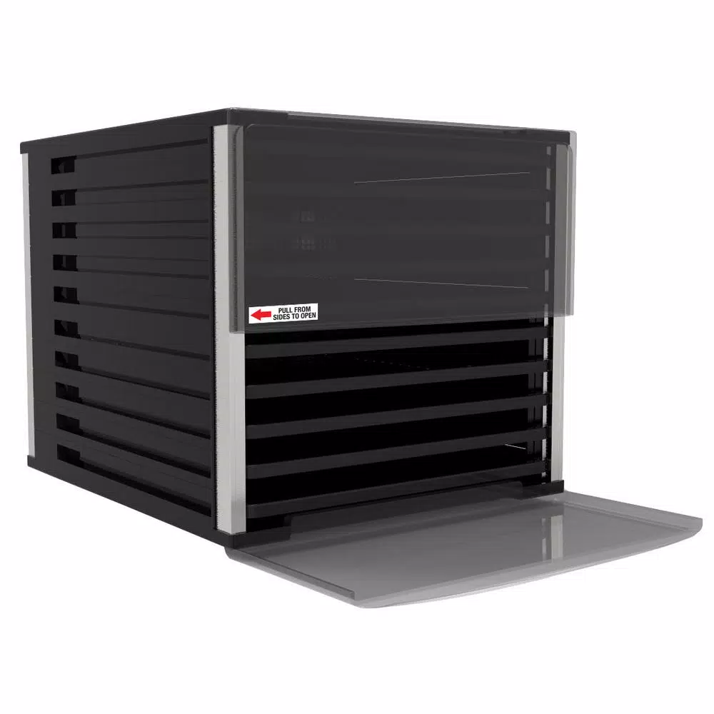 Food Processing LEM Mighty Bite 10-Tray Black Food Dehydrator With Temperature Control - Image 3