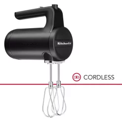 Mixers KitchenAid Cordless 7-Speed Black Matte Hand Mixer