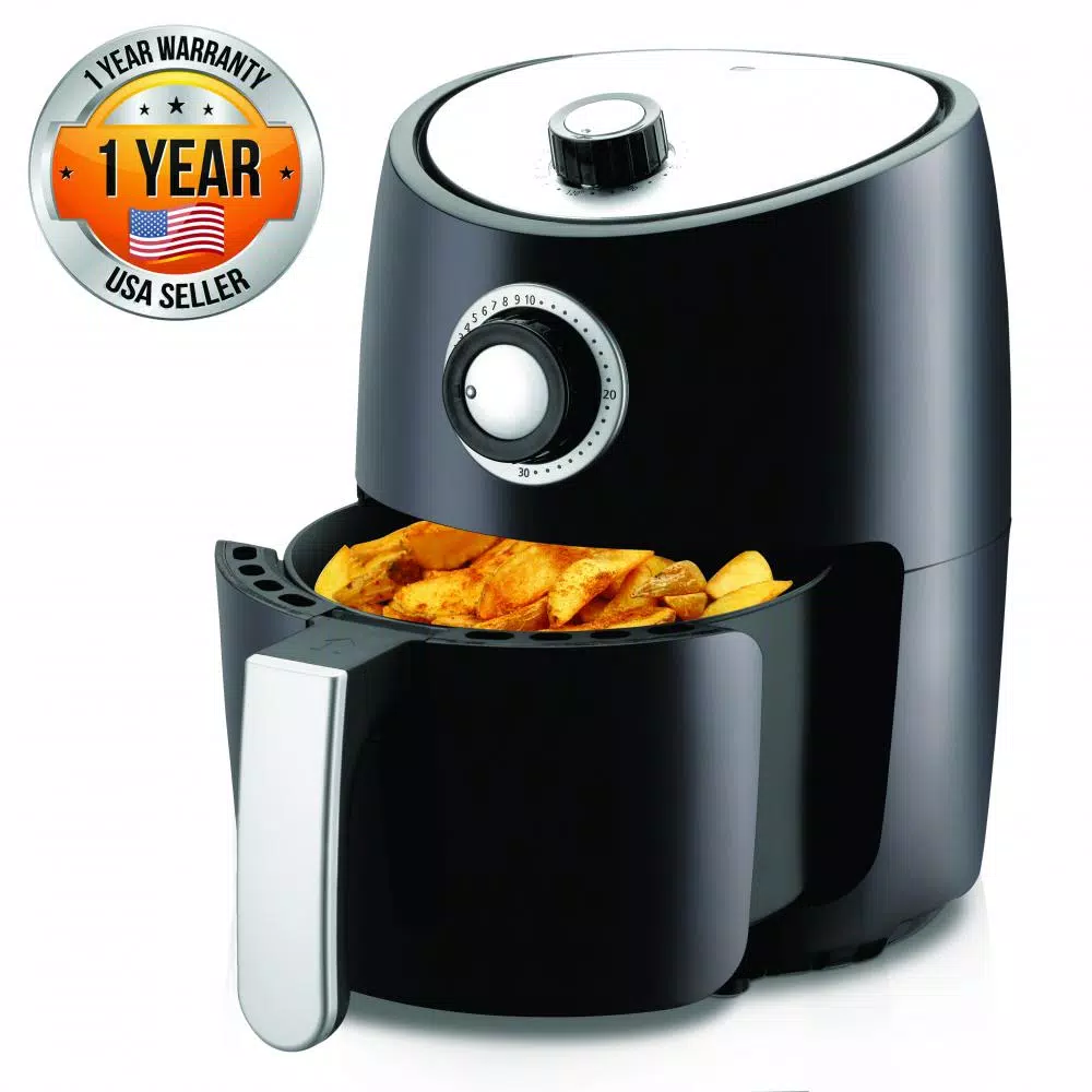 Toasters NutriChef Black Countertop Air Fryer Oven Cooker Healthy Kitchen Convection Air Fry Cooking - Image 7