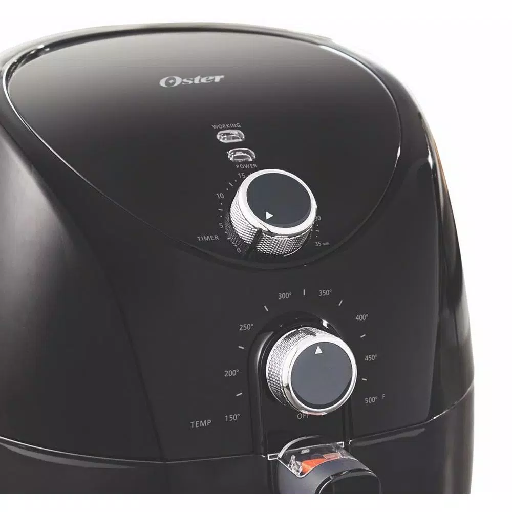 Air Fryers Oster 3.3 Qt. Black Titanium Infused DuraCeramic Air Fryer - Image 2