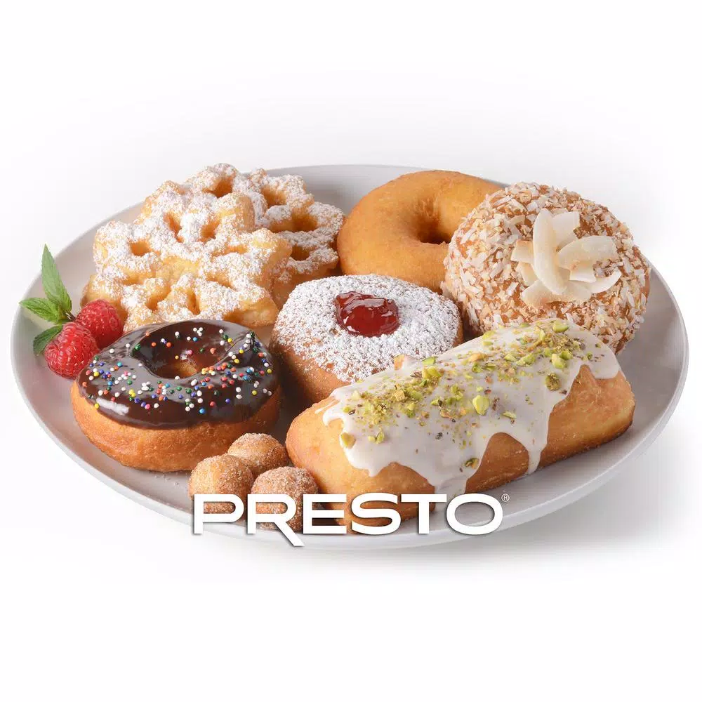 Deep Fryers Presto 10 Qt. Black Kitchen Kettle Deep Fryer-Multi Cooker - Image 2