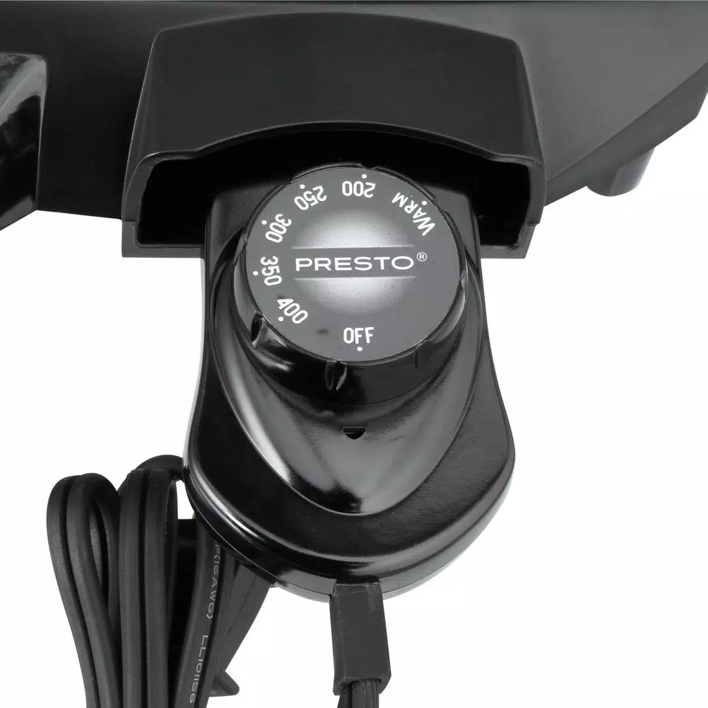 Electric Skillets & Indoor Grills Presto Tilt ‘n Drain 285 Sq. In. Black Non-Stick Electric Griddle - Image 2
