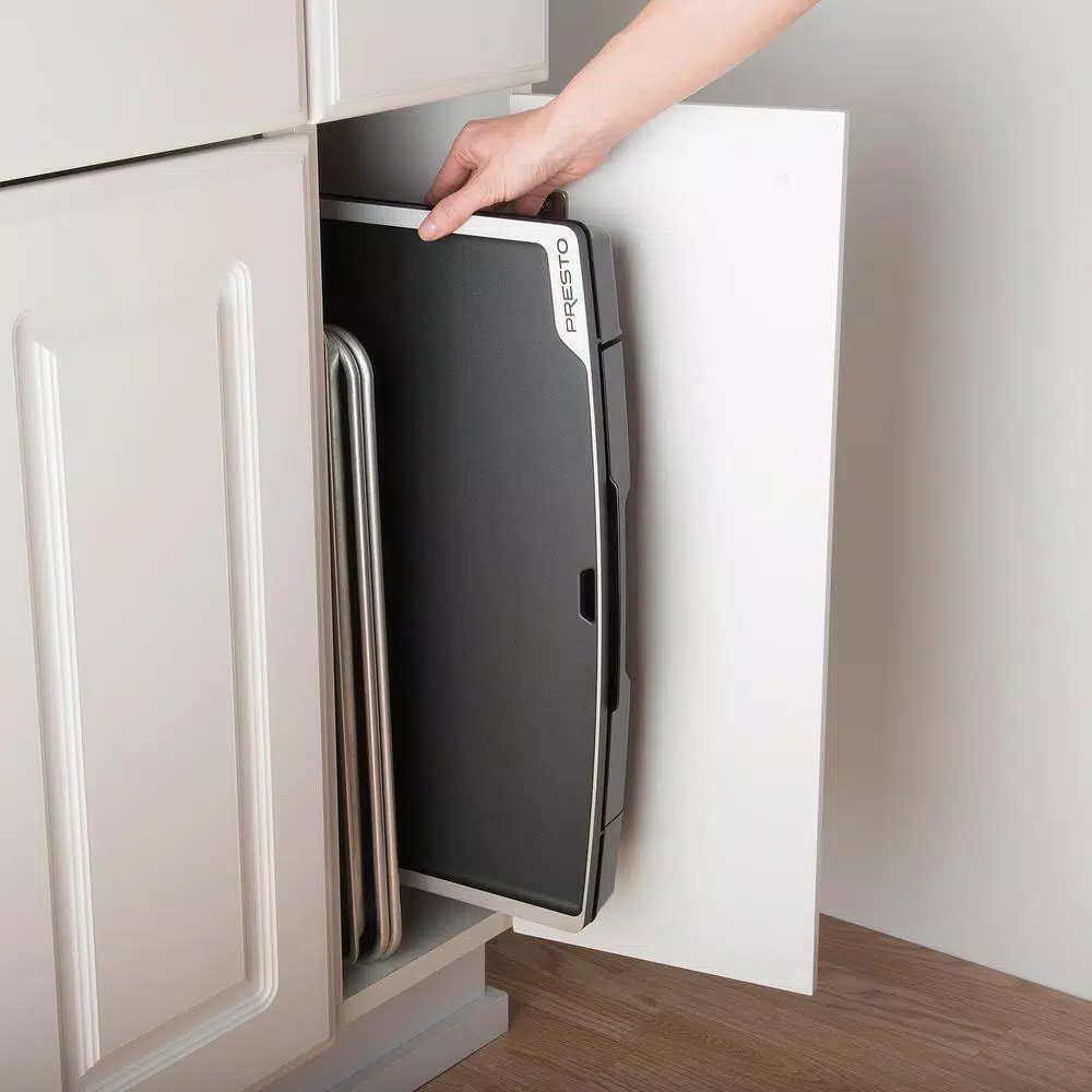 Electric Skillets & Indoor Grills Presto Tilt And Fold 254 Sq. In. Black Electric Griddle With Temperature Sensor - Image 5