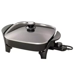 Electric Skillets & Indoor Grills Presto 121 Sq. In. Black Non-Stick Electric Skillet With Lid