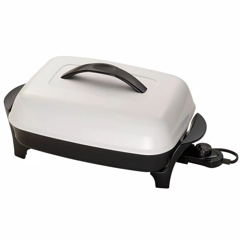 Electric Skillets & Indoor Grills Presto 16 In. Black Non-Stick Electric Skillet With Lid