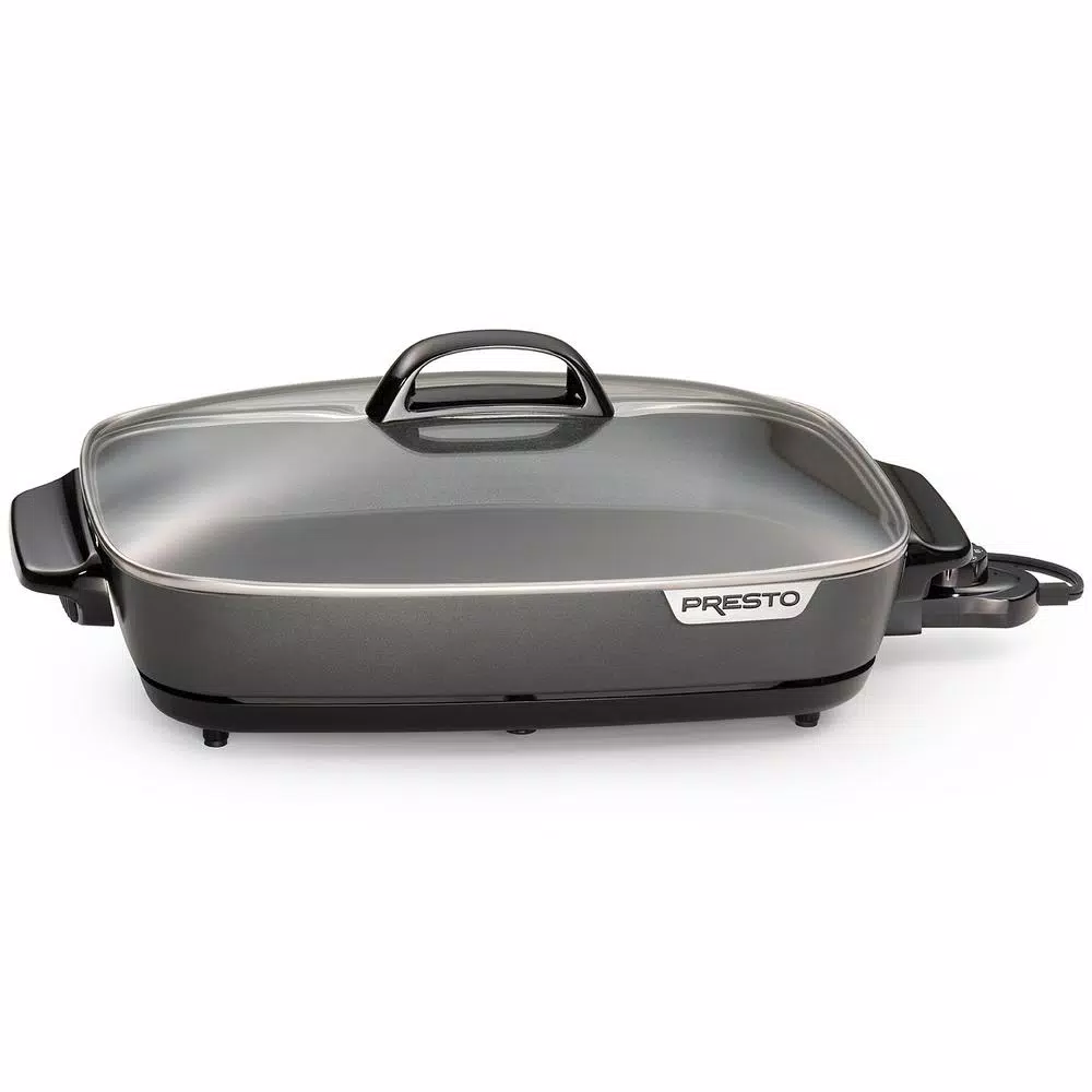 Electric Skillets & Indoor Grills Presto SlimLine 16 In. Black Non-Stick Electric Skillet