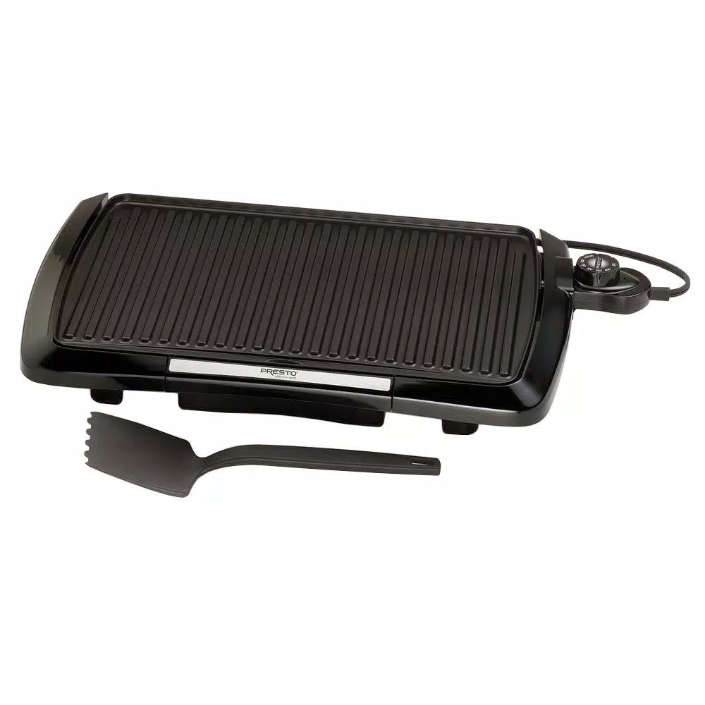 Electric Skillets & Indoor Grills Presto 160 Sq. In. Black Alumnium Cool Touch Indoor Grill
