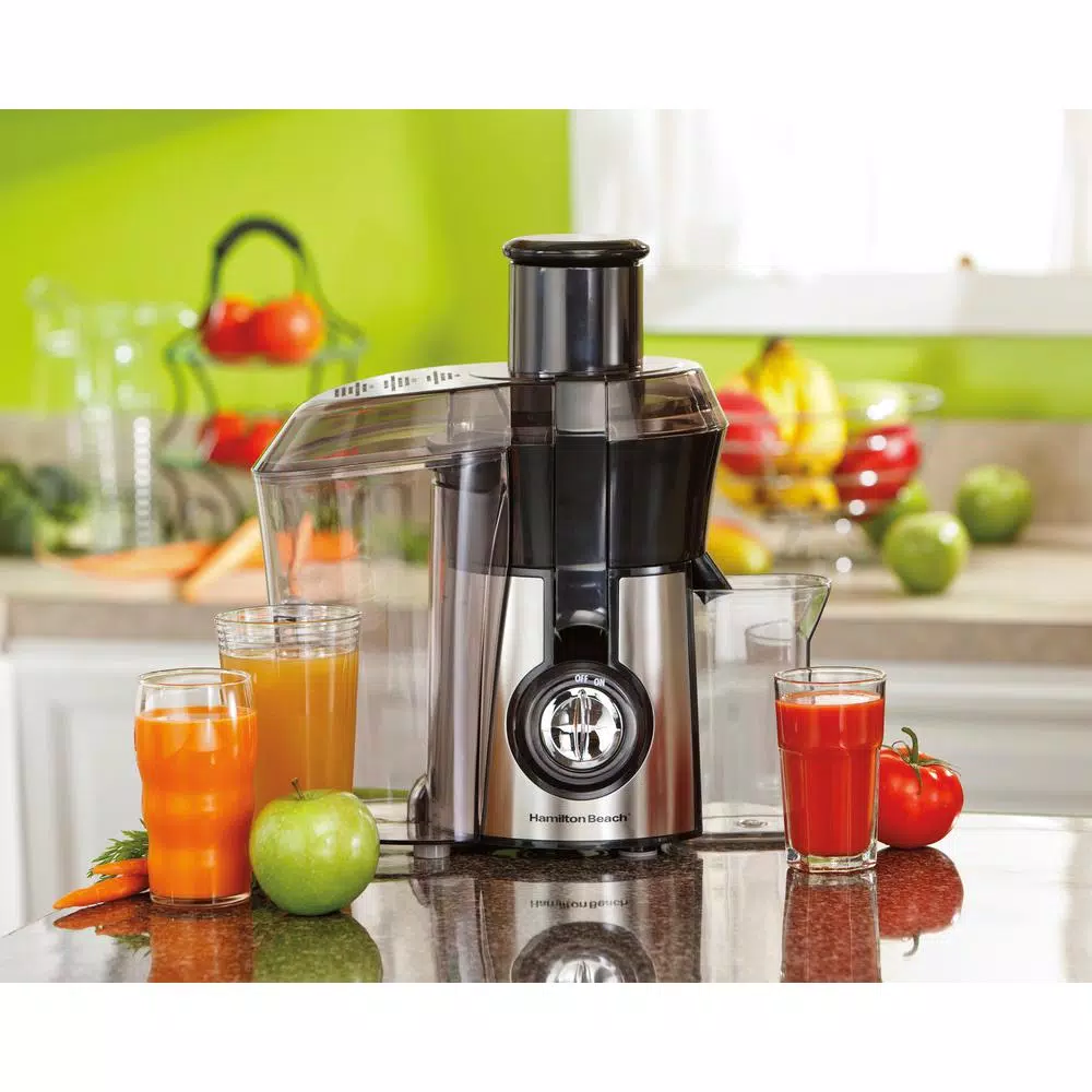 Juicers Hamilton Beach Big Mouth Pro 1 Qt. Black And Stainless Steel Juice Extractor - Image 9