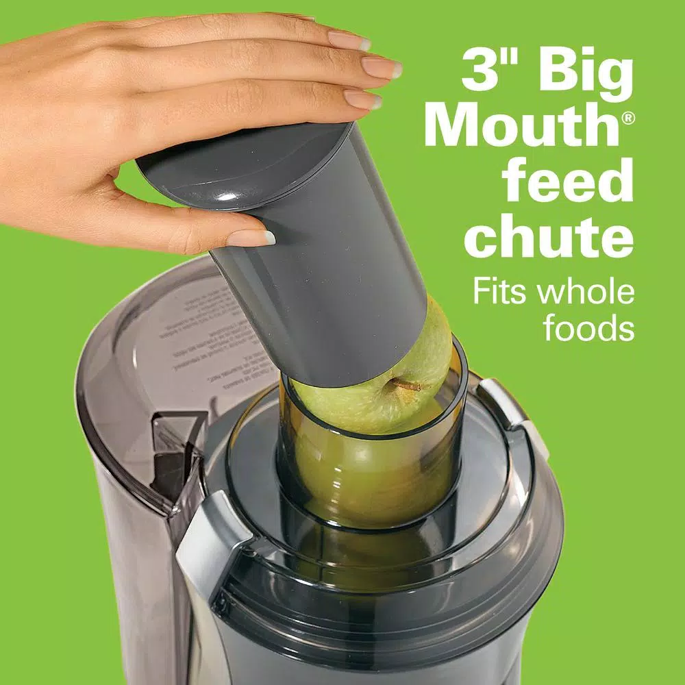 Juicers Hamilton Beach Big Mouth Pro 1 Qt. Black And Stainless Steel Juice Extractor - Image 6