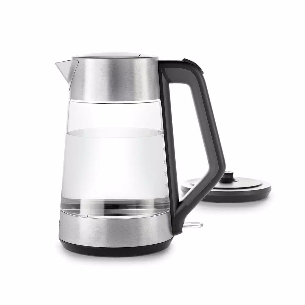 Electric Kettles OXO 7.4-Cup Black Stainless Steel Cordless Electric Kettle With Automatic Shut-off - Image 2
