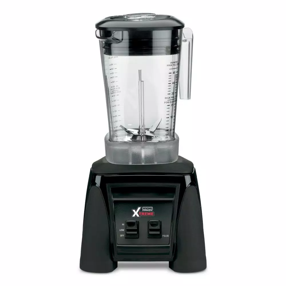 Blenders Waring Commercial Xtreme 48 Oz. 2-Speed Clear Blender Black With 3.5 HP Blender, Paddle Switches And BPA-Free Copolyester Container