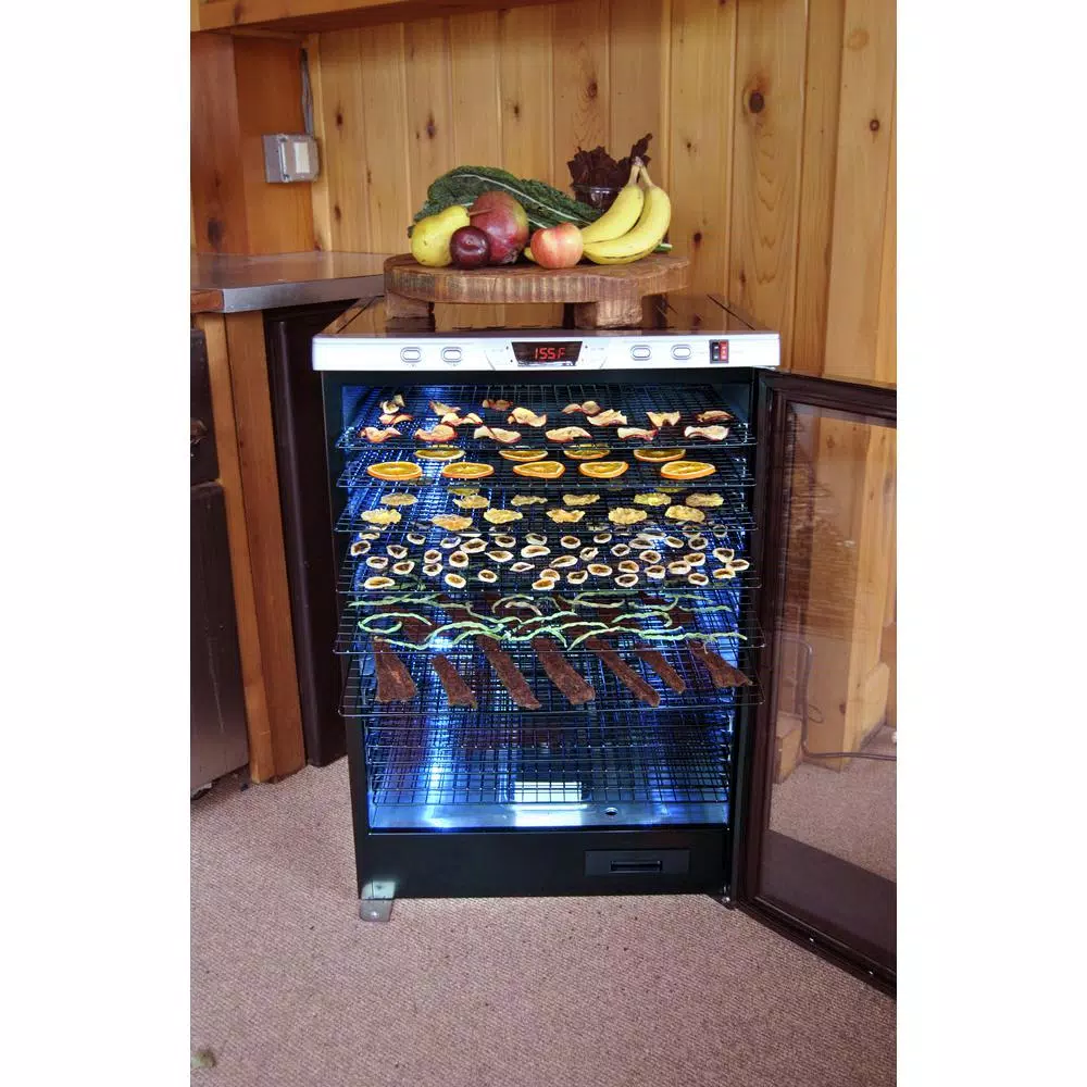 Food Processing Weston Pro-2400 24-Tray Black Food Dehydrator With Temperature Control - Image 2