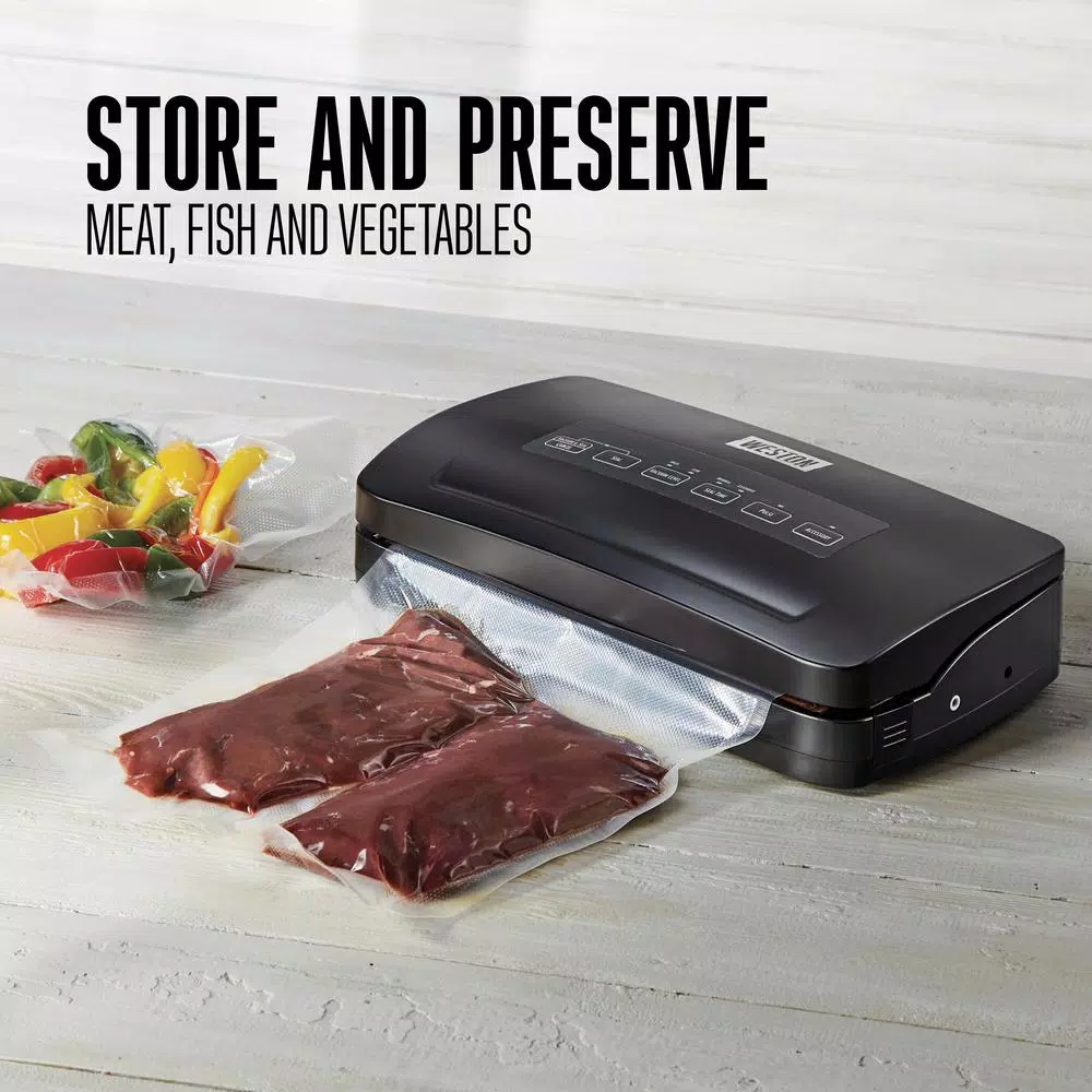 Food Processing Weston Black Food Vacuum Sealer With Roll Storage And Bag Cutter - Image 3