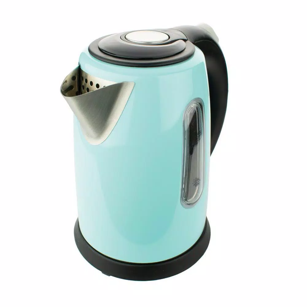 Electric Kettles Brentwood Appliances 4-Cup Blue Stainless Steel Cordless Electric Kettle - Image 2