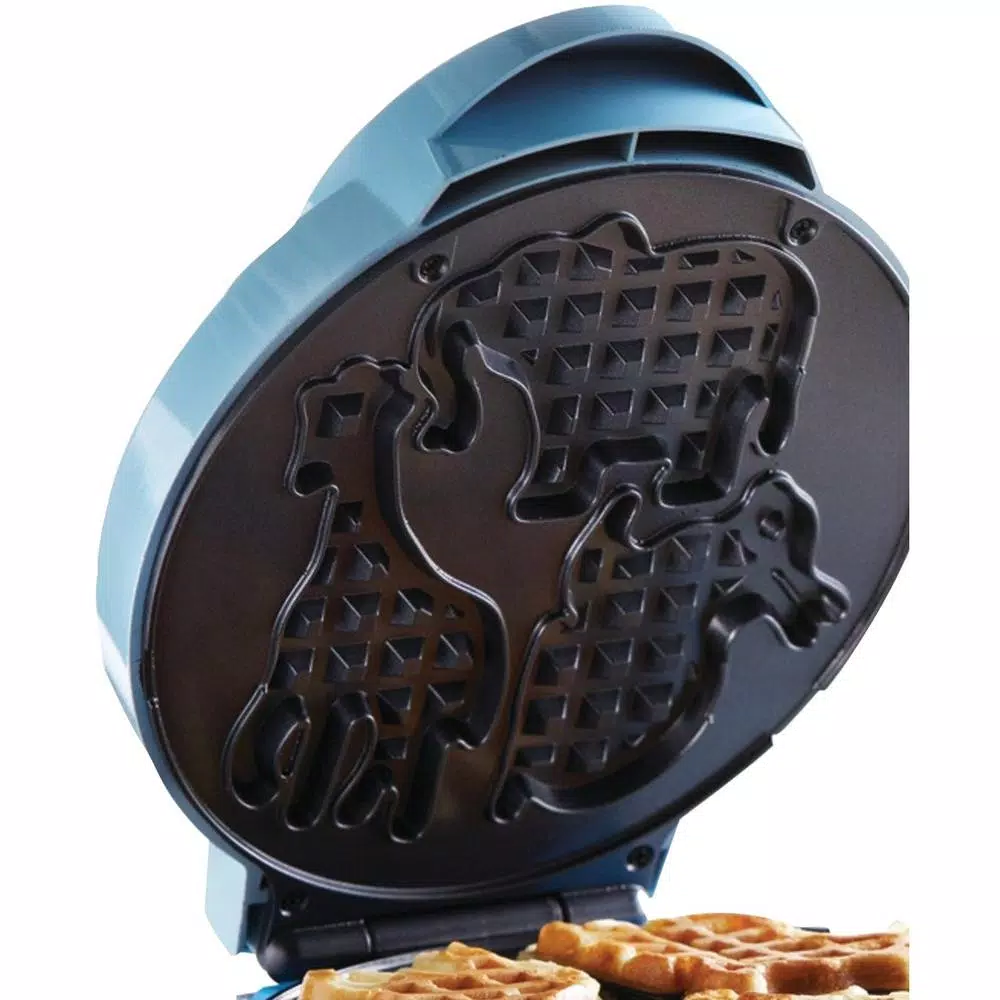 Electric Skillets & Indoor Grills Brentwood Appliances Blue Animal-Shapes Waffle Maker - Image 3