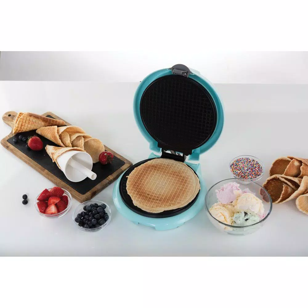 Electric Skillets & Indoor Grills Brentwood Blue Waffle Cone Maker - Image 7