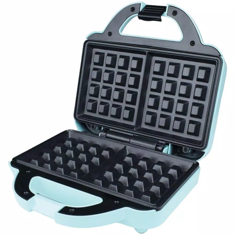 Electric Skillets & Indoor Grills Brentwood Couture Purse Blue Nonstick Dual Waffle Maker - Image 7