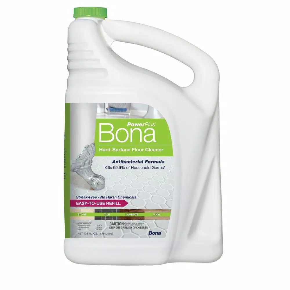Floor Cleaning Products Bona PowerPlus 128 Oz. Hard-Surface Antibacterial Floor Cleaner Refill