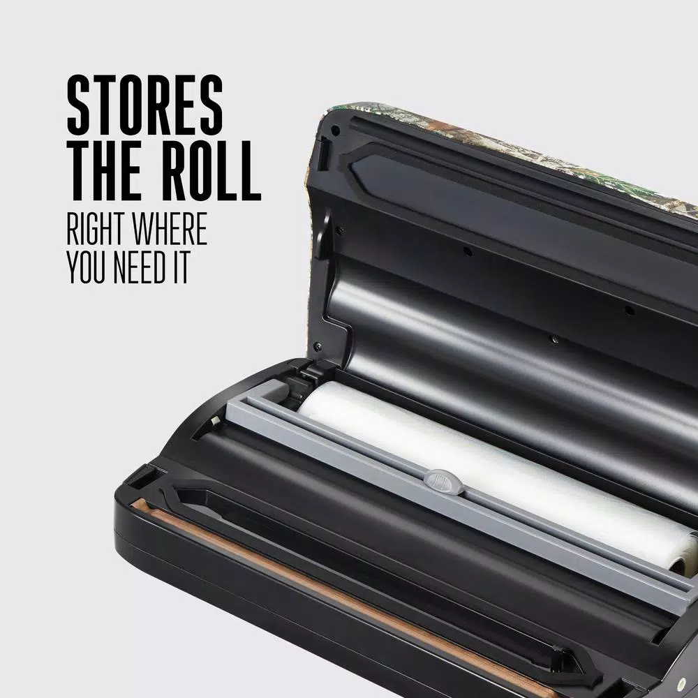 Food Processing Weston Realtree Edge Camouflage Food Vacuum Sealer With Roll Storage And Bag Cutter - Image 6