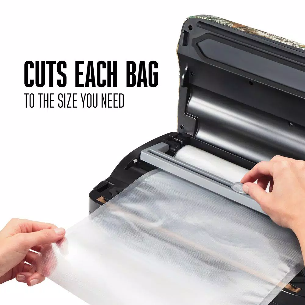 Food Processing Weston Realtree Edge Camouflage Food Vacuum Sealer With Roll Storage And Bag Cutter - Image 7